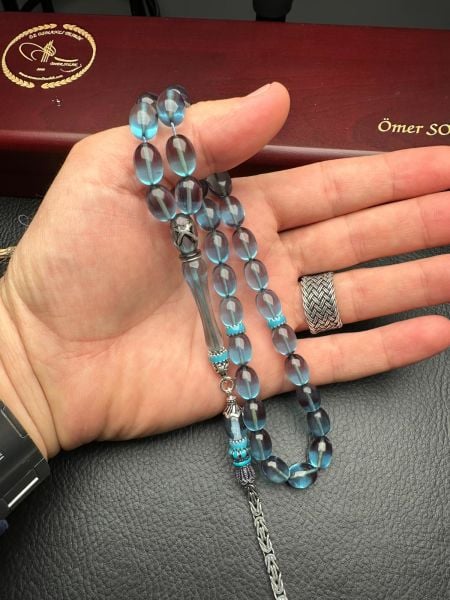 Beyzi Model Ateş Kehribar Tesbih