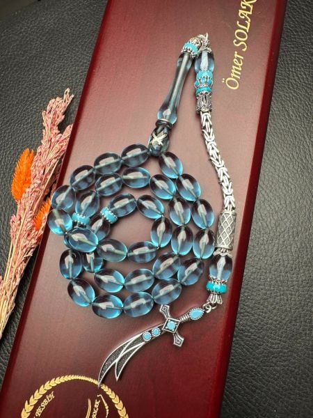 Beyzi Model Ateş Kehribar Tesbih