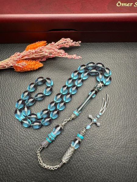 Beyzi Model Ateş Kehribar Tesbih