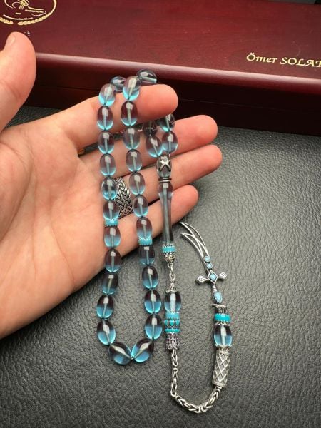 Beyzi Model Ateş Kehribar Tesbih