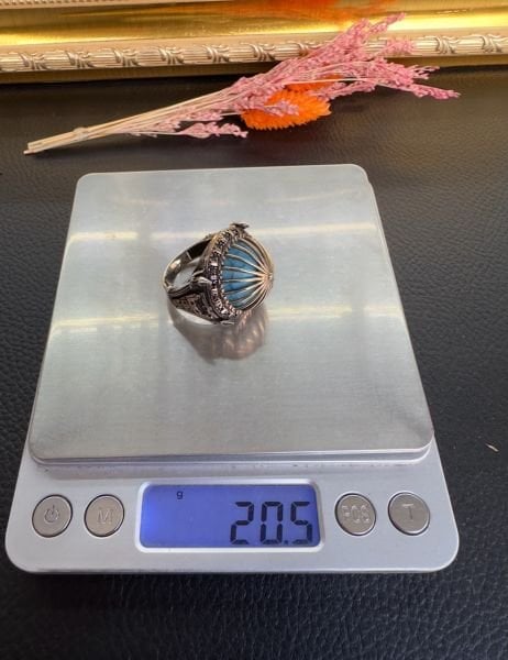 Kubbe Model Gümüş Erkek Yüzük