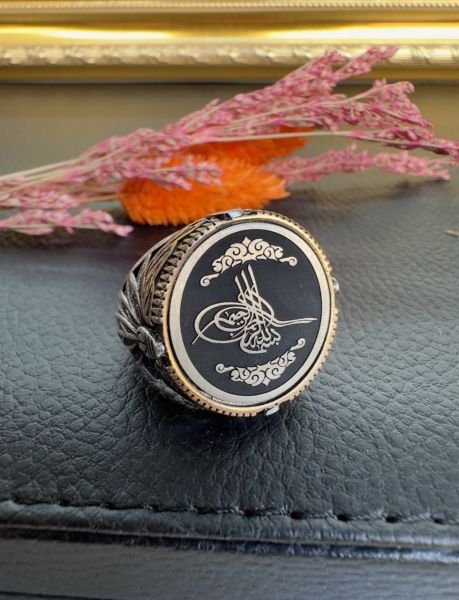 Özel Tasarım Tuğra Model Gümüş Yüzük