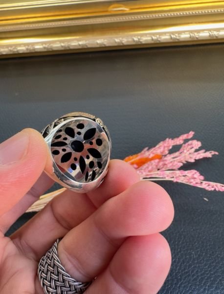 Özel Tasarım Tuğra Model Gümüş Yüzük