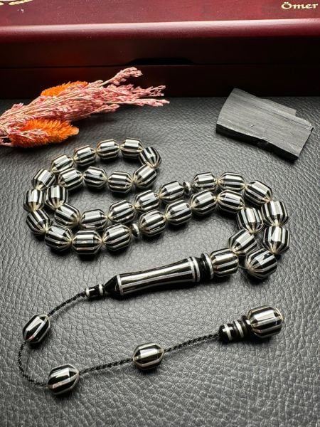 Uçlu Kapsül Model Gümüş Yarma Erzurum Oltutaşı Tesbih