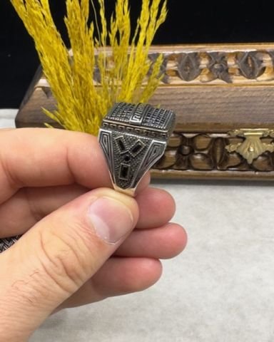 925 Ayar Gümüş Erkek Yüzük