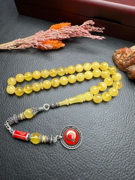 Rus Kaya Damla Kehribar Tesbih