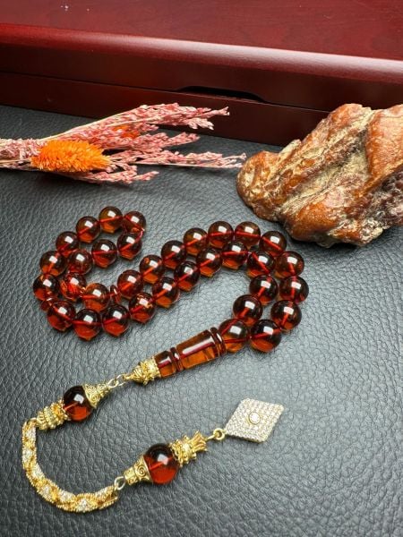 Rus Kaya Damla Kehribar Tesbih