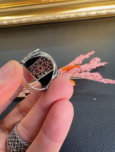 Mescid-i Aksa Model Gümüş Erkek Yüzük