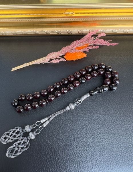 Badem Model Sıkma Kehribar Tesbih