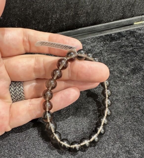 Dumanlı Kuvars Taşı Doğal Taş Bileklik