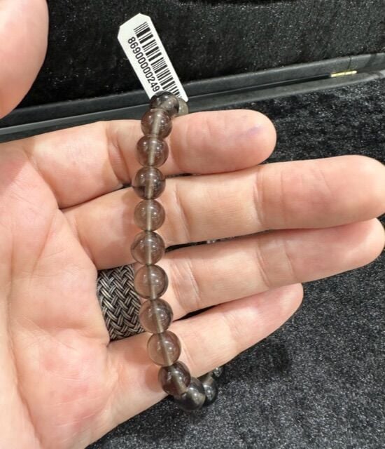 Dumanlı Kuvars Taşı Doğal Taş Bileklik