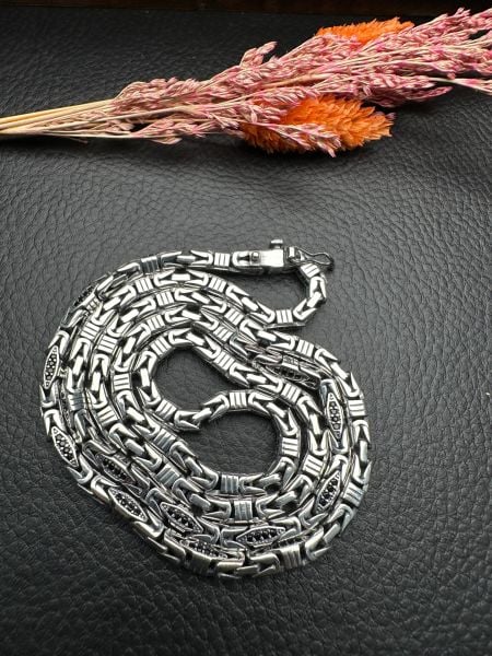 Özel Tasarım Gümüş Erkek  Kolye