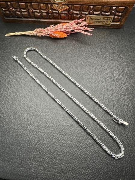 Özel Tasarım Gümüş Erkek  Kolye