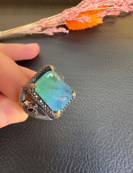 Özel Tasarım Gümüş Erkek Yüzük