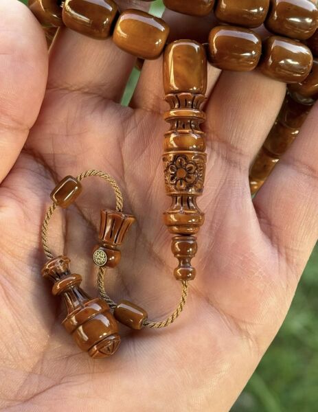 Dede Emrah İşçiliği Buket Model Güncel İşçilik Altın İmzalı Kuka Tesbih