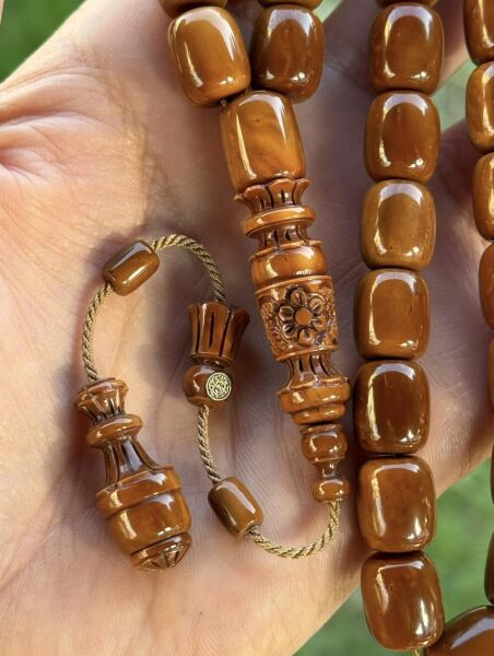 Dede Emrah İşçiliği Buket Model Güncel İşçilik Altın İmzalı Kuka Tesbih