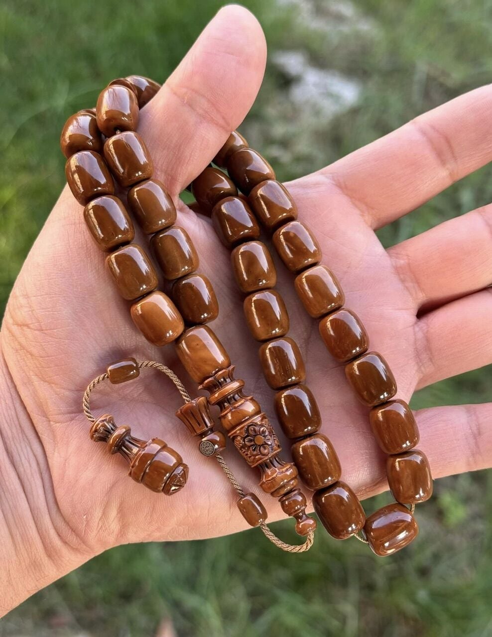 Dede Emrah İşçiliği Buket Model Güncel İşçilik Altın İmzalı Kuka Tesbih