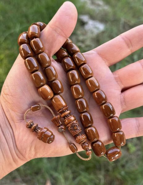 Dede Emrah İşçiliği Buket Model Güncel İşçilik Altın İmzalı Kuka Tesbih