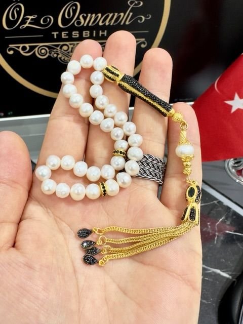 Küre Kesim İnci Taşı Doğal Taş Tesbih
