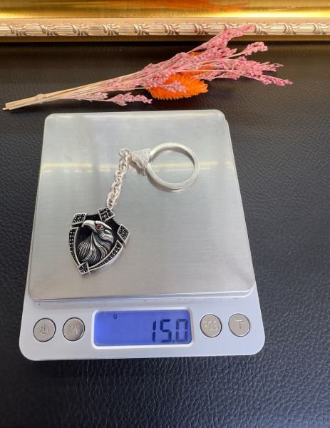 Kartal Model Gümüş Anahtarlık