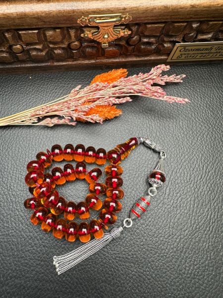 Yakup Kara Usta İşi Ateşi Sıkma Kehribar Tesbih