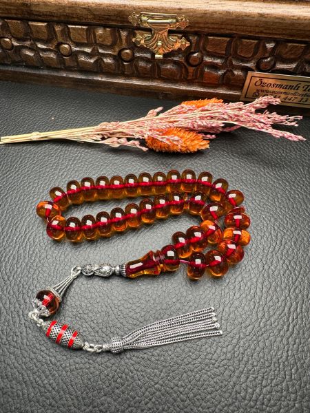 Yakup Kara Usta İşi Ateşi Sıkma Kehribar Tesbih