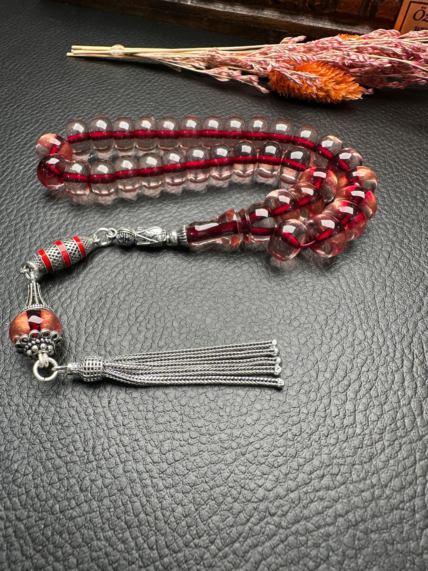 Yakup Kara Usta İşi Ateşi Sıkma Kehribar Tesbih