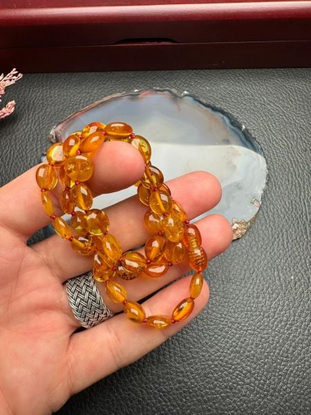 Damla Kehribar Yetişkin Kolye