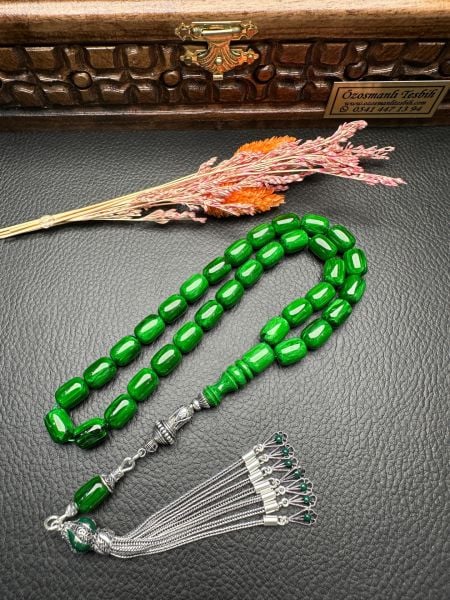 Yakup Kara Usta İşi Sıkma Kehribar Tesbih