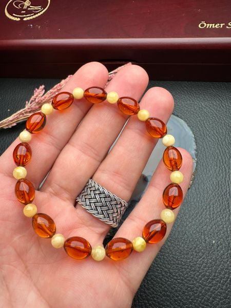 Damla Kehribar Bileklik