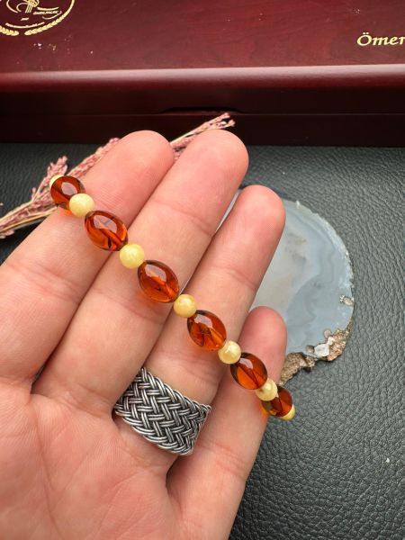 Damla Kehribar Bileklik