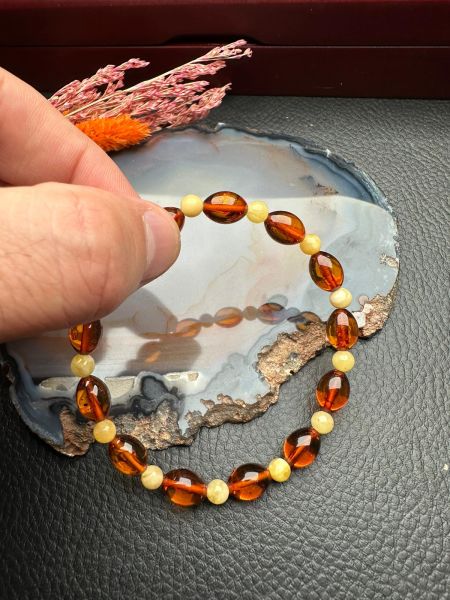 Damla Kehribar Bileklik