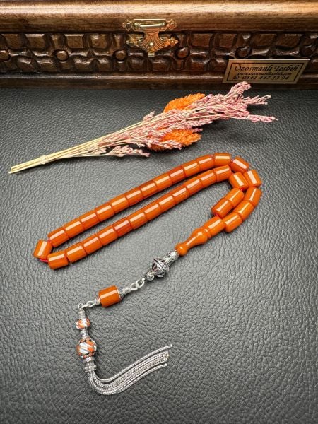 Yakup Kara Usta İşi Sıkma Kehribar Tesbih