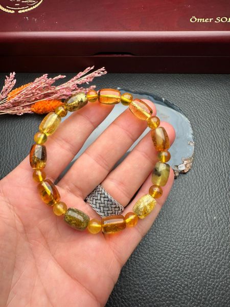 Damla Kehribar Bileklik