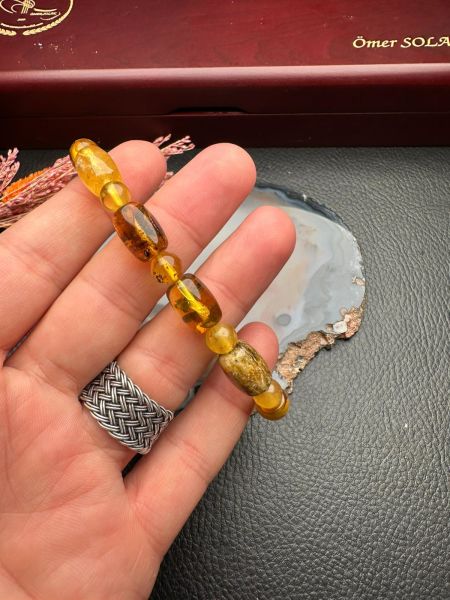 Damla Kehribar Bileklik