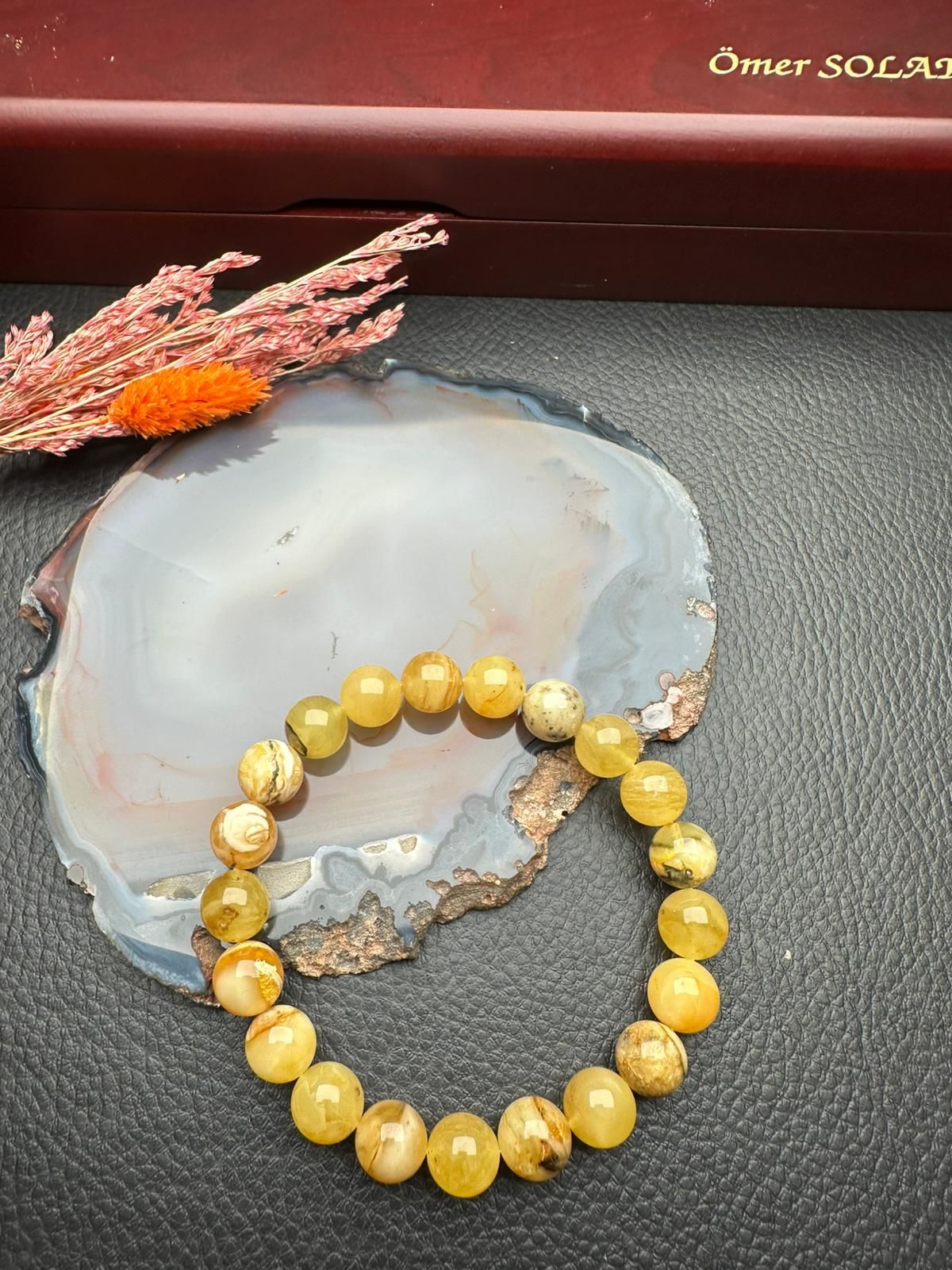 Damla Kehribar Bileklik