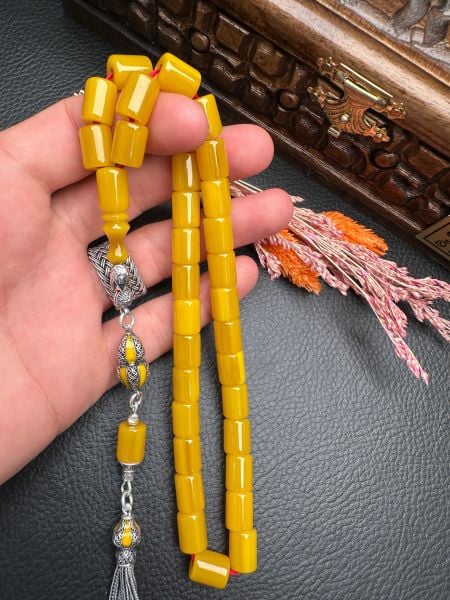 Yakup Kara Usta İşi Sıkma Kehribar Tesbih