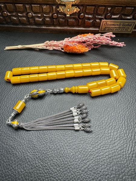 Yakup Kara Usta İşi Sıkma Kehribar Tesbih