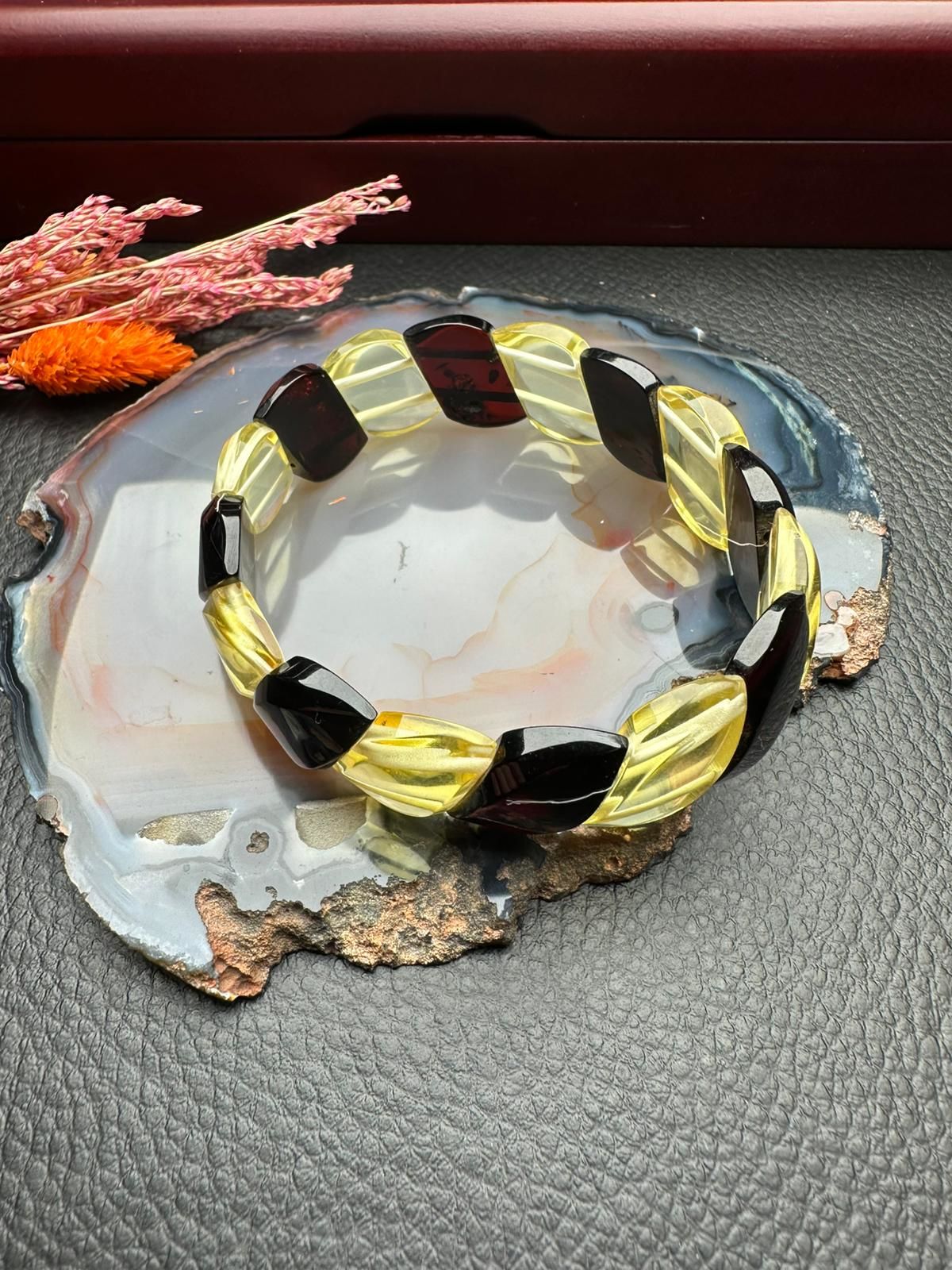 Damla Kehribar Bileklik