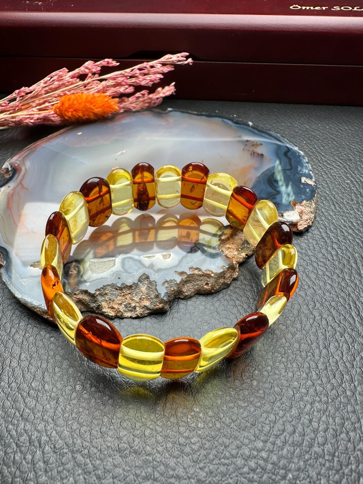 Damla Kehribar Bileklik