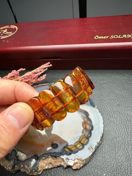 Damla Kehribar Bileklik