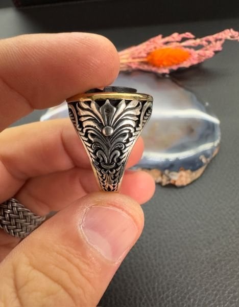 Ayyıldız İşleme Gümüş (STRES)  Yüzüğü