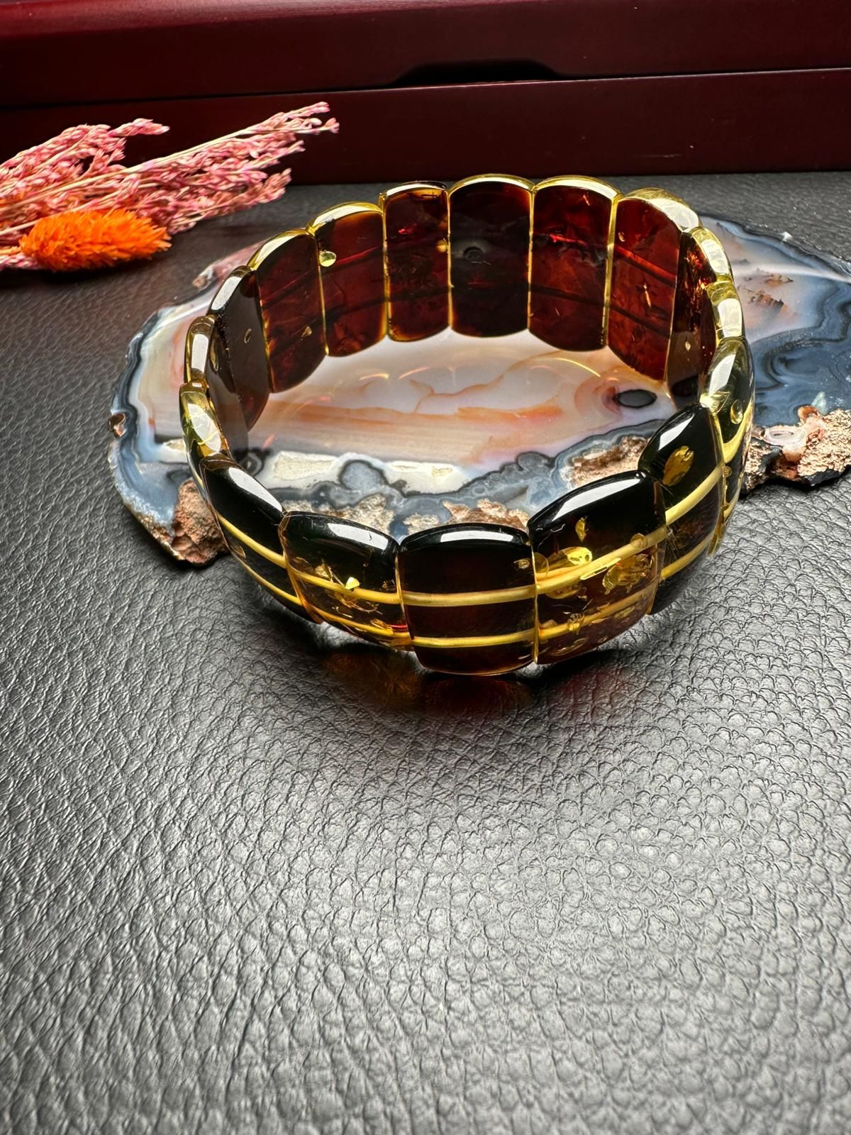 Damla Kehribar Bileklik