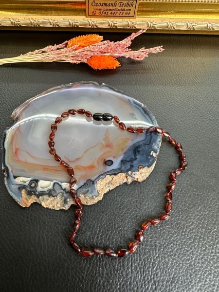 Damla Kehribar Bebek Kolyesi