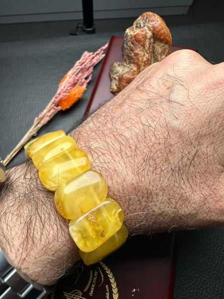 Damla Kehribar Bileklik