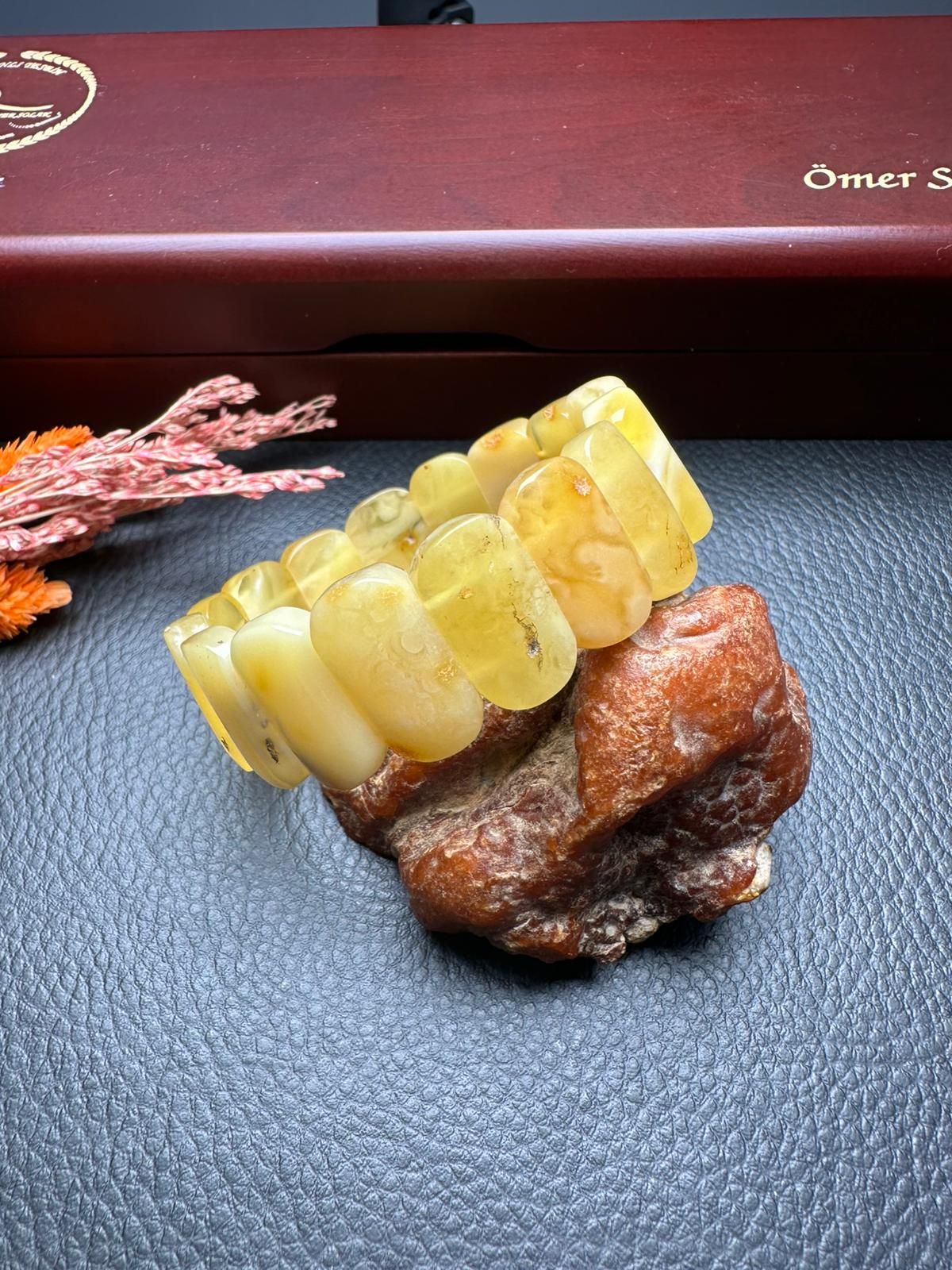 Damla Kehribar Bileklik