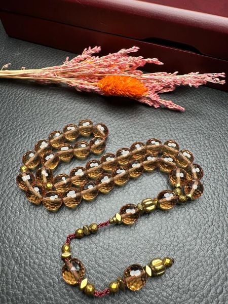 Küre Model  Hematit Dizayn Zultanit Doğal Taş Tesbih