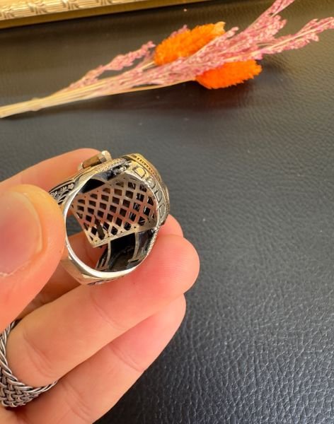 Kapaklı Model Özel Tasarım Gümüş Yüzük