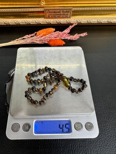 Damla Kehribar Bebek Kolyesi