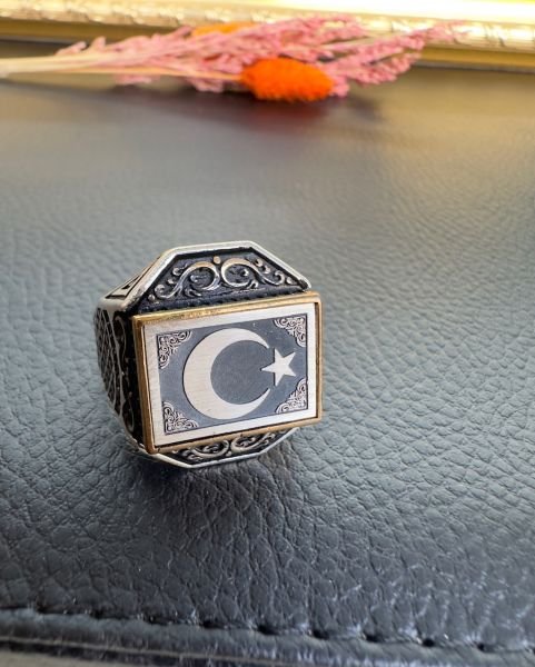 Ayyıldız Model Özel Tasarım Gümüş Yüzük